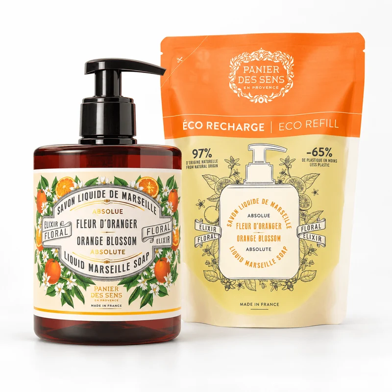 Duo Savon Liquide & Recharge 500ml – Fleur d’Oranger