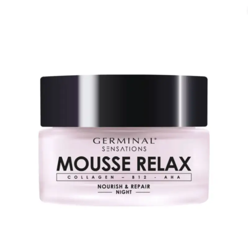 Germinal Sensations Mousse Relax — Crema De Noche Con Colágeno Y Aha, 50 ml