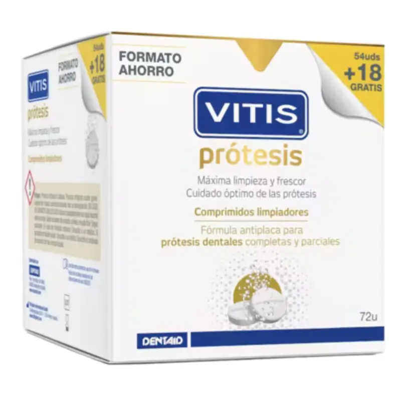 Vitis Prótesis Comprimidos Limpiadores Formato Ahorro