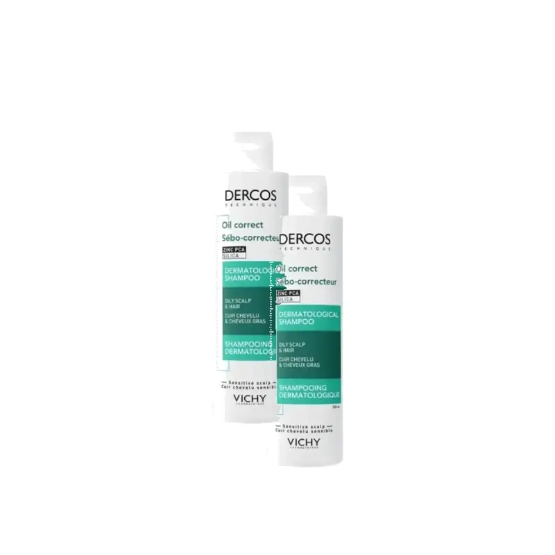 Vichy Dercos Technique Champú Sebo Control Cabellos Grasos 200 Ml, pack 2