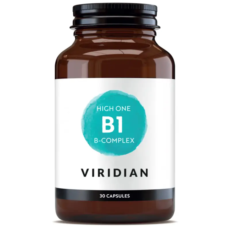Viridian Complejos B High One B1 B-Complex, 30 cápsulas