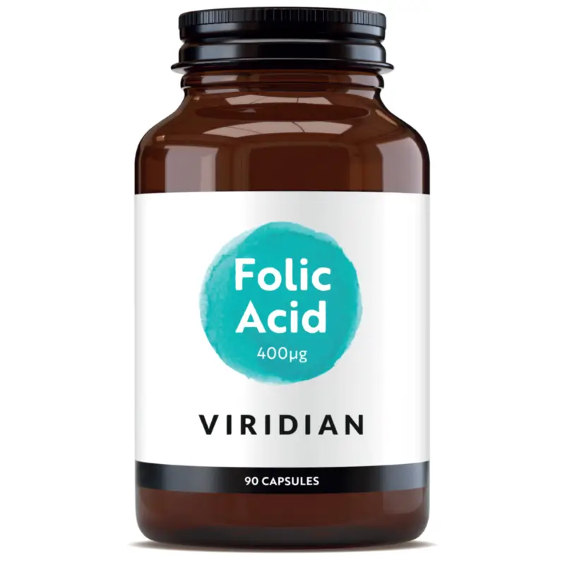 Viridian Vitaminas B Ácido Fólico 400Ug, 90 cápsulas