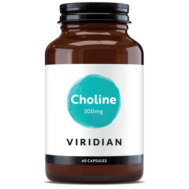 Viridian Vitaminas B Colina 300Mg, 60 cápsulas