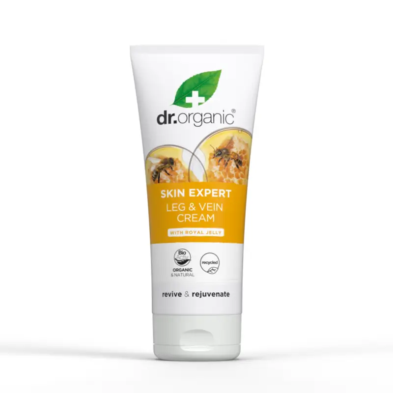 Dr.Organic Crema Piernas Ligeras Skin Expert Con Jalea Real, 200 ml