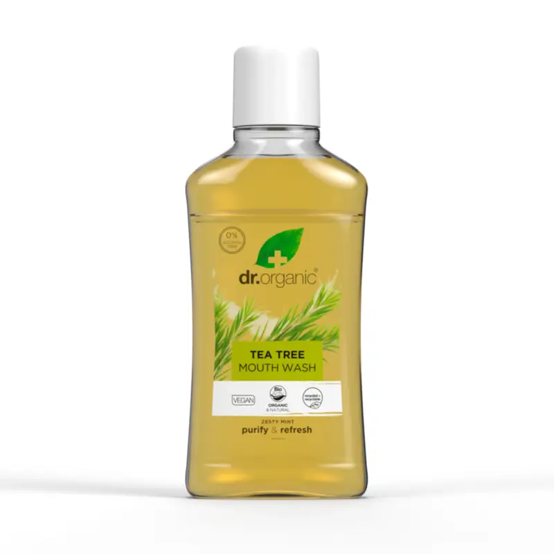 Dr.Organic Enjuague Bucal Arbol De Té, 500 ml