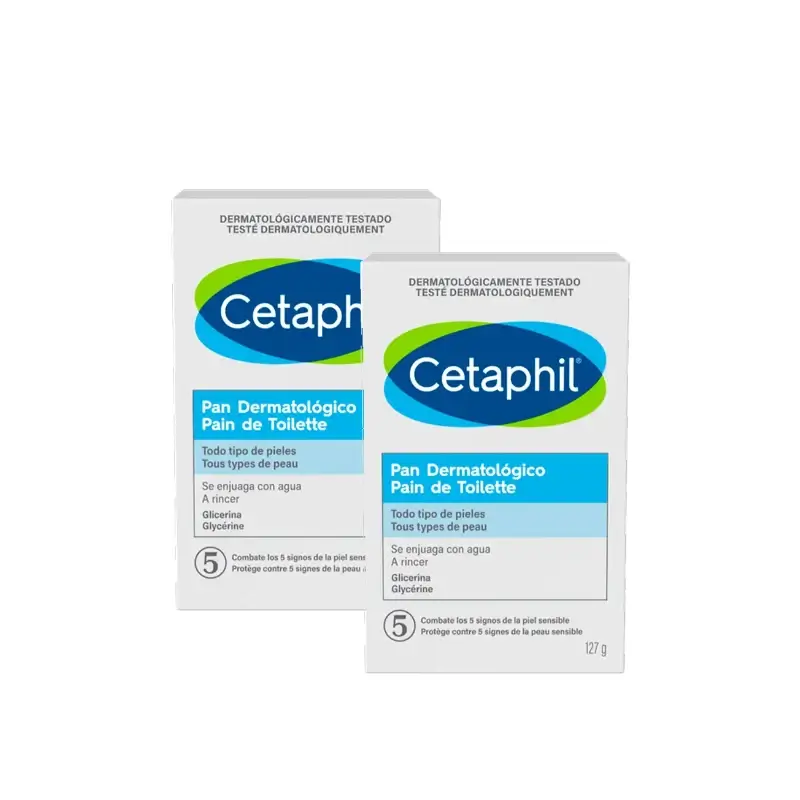 Cetaphil Pan Dermatológico 127 g, pack 2