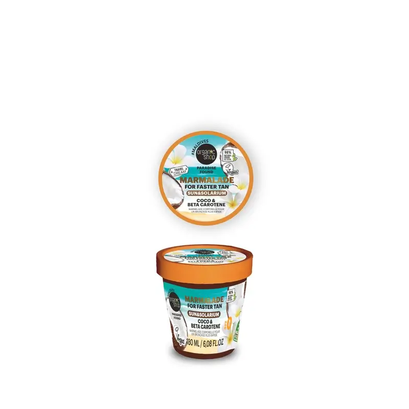 Organic Shop mermelada corporal aceleradora del bronceado, 180 ml