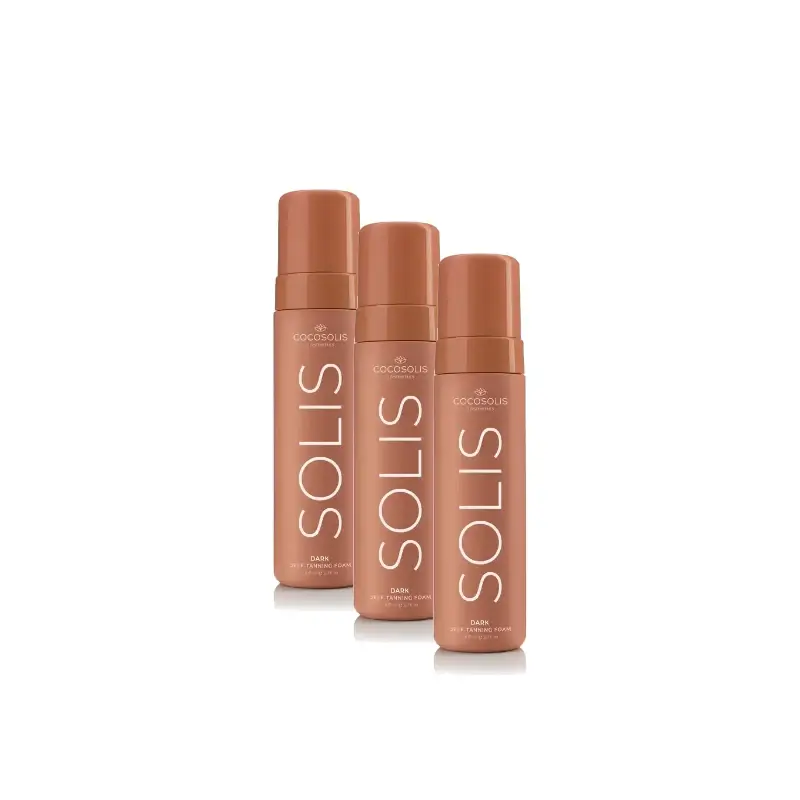 Cocosolis Solis Dark Self-Tanning Foam , Pack 3 x 200 ml