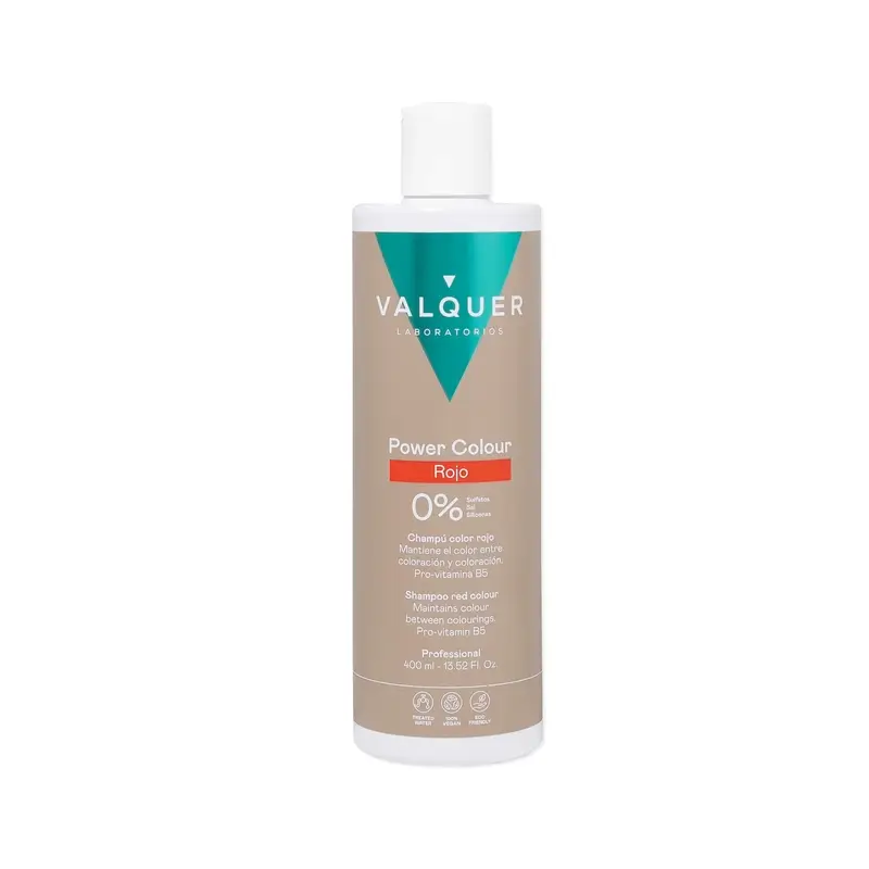 Valquer Champú Color Rojo - Power Color , 400 ml