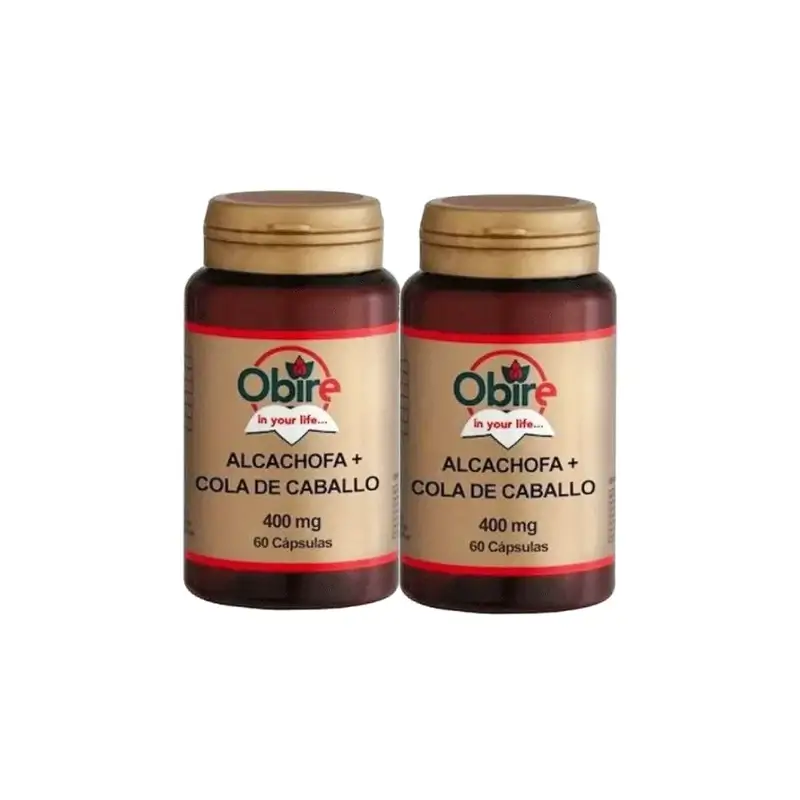 Obire Alcachofa + Cola De Caballo , Pack 2 x 60 cápsulas
