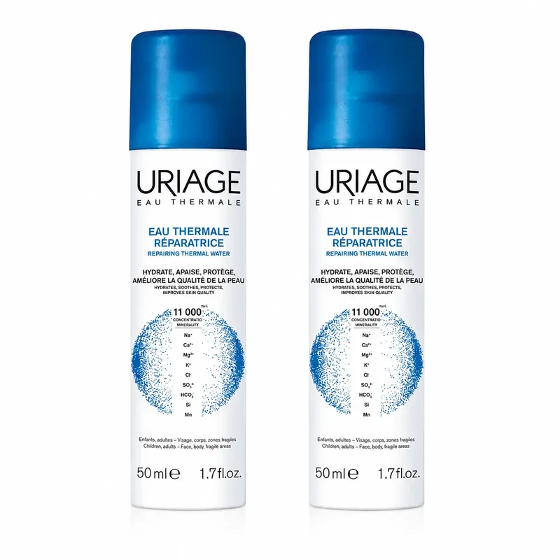 Uriage Eau Thermale Agua Termal Reparadora 50 Ml , pack 2