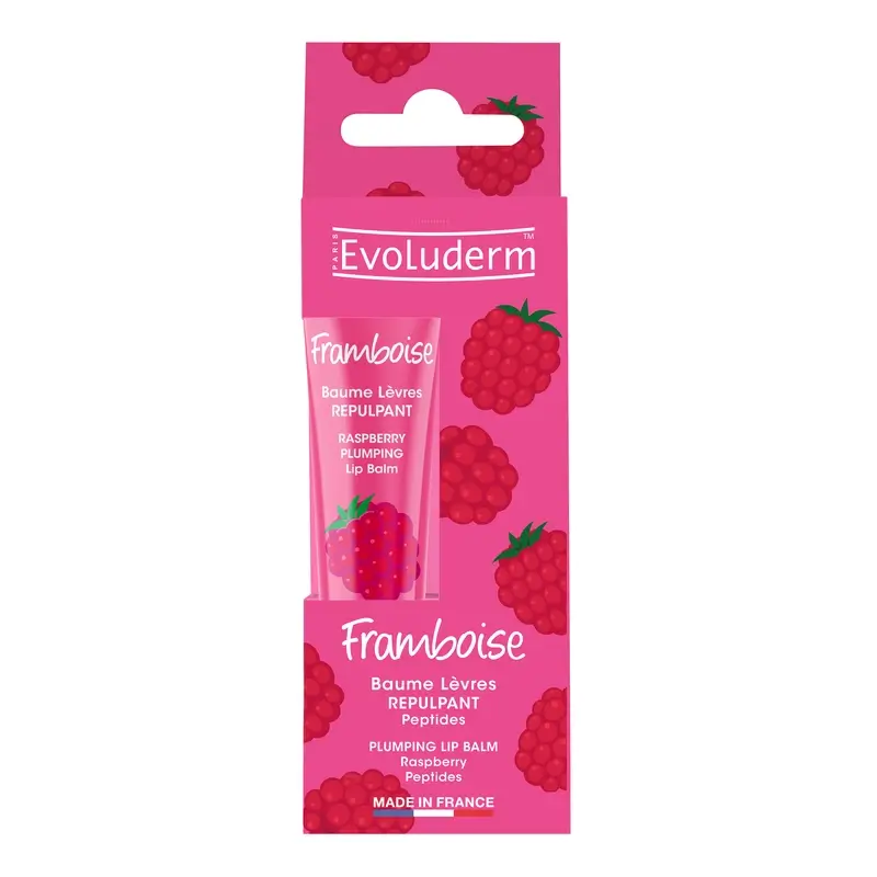 Evoluderm Bálsamo Labial Rellenante - Frambuesa / Péptidos, 15 ml