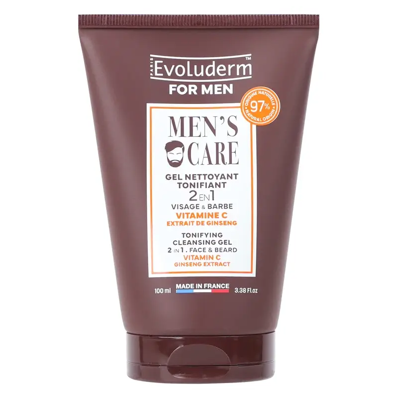Evoluderm Gel Limpiador Tonificante - Para Hombres, 100 ml