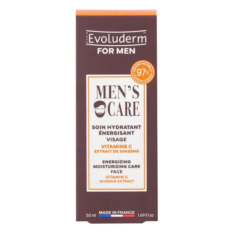 Evoluderm Cuidado Hidratante Energizante - Para Hombres, 50 ml
