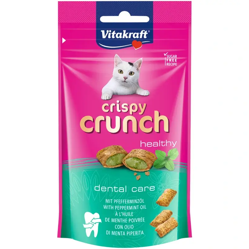 Vitakraft Crispy Crunch Dental- Gato 8X60Gr