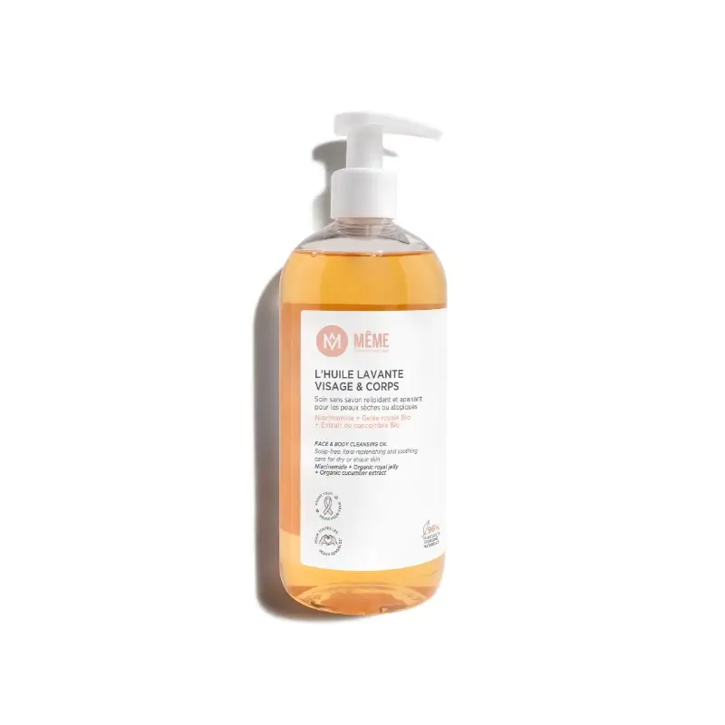 Meme Aceite Limpiador Cara Y Cuerpo, 500 ml