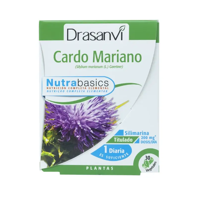 Drasanvi Cardo Mariano 30 Capsulas Bote Nutrabasicos Drasanvi