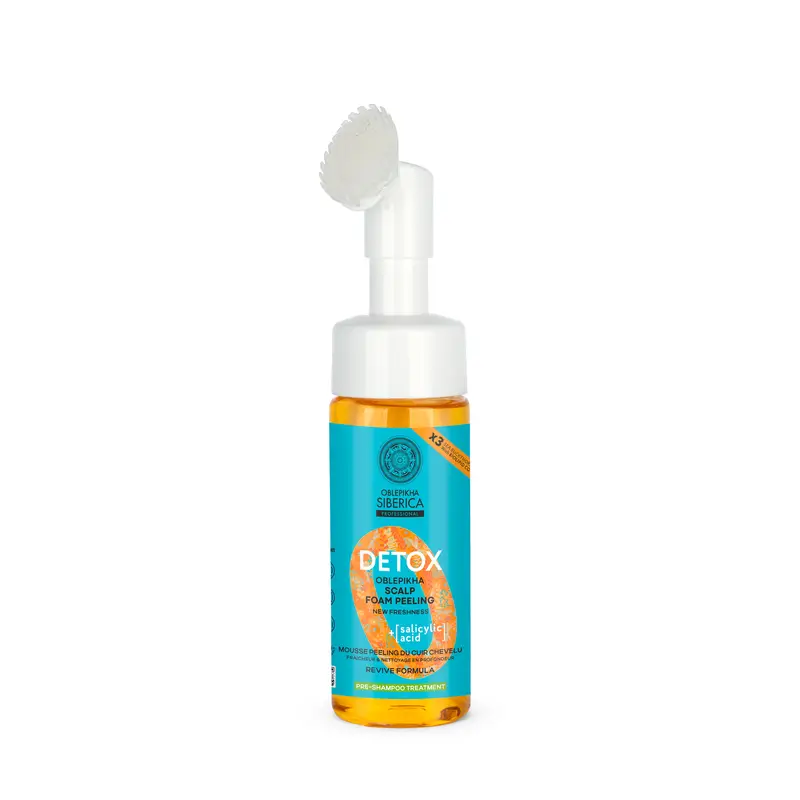 Natura Siberica Espuma Peeling Detox Para El Cuero Cabelludo, 150 Ml