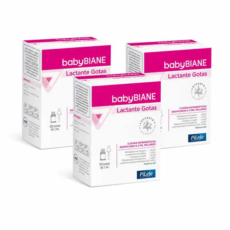 BABYBIANE Lactante Gotas Pack 3 x 30 ml