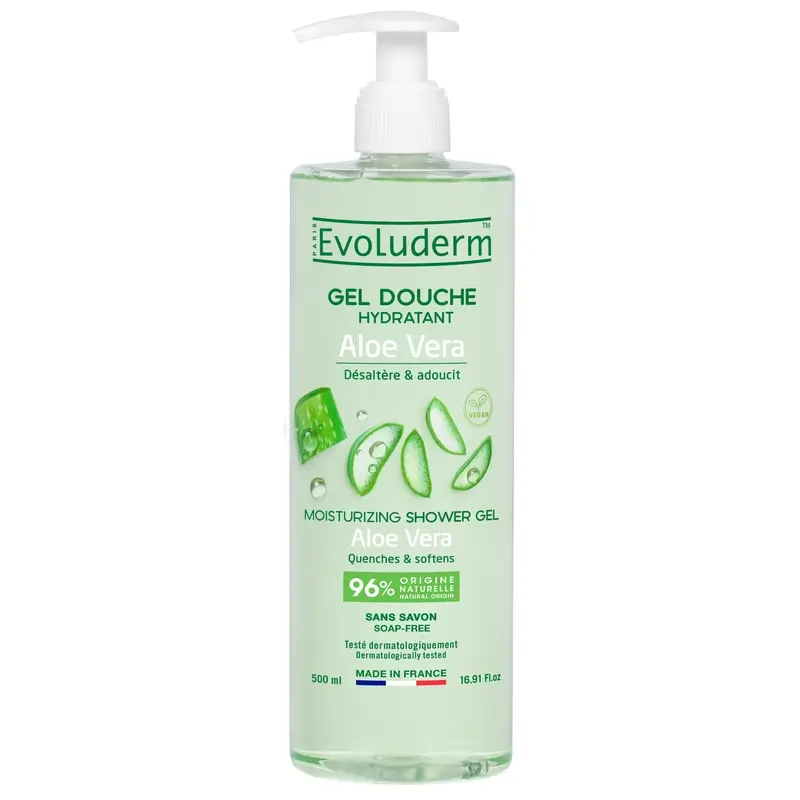 Evoluderm Gel De Ducha Aloe Vera, 500 ml