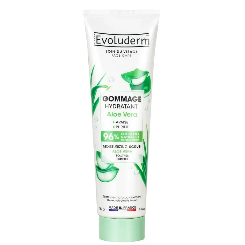 Evoluderm Exfoliante Facial Aloe Vera Hidratante, 150 g
