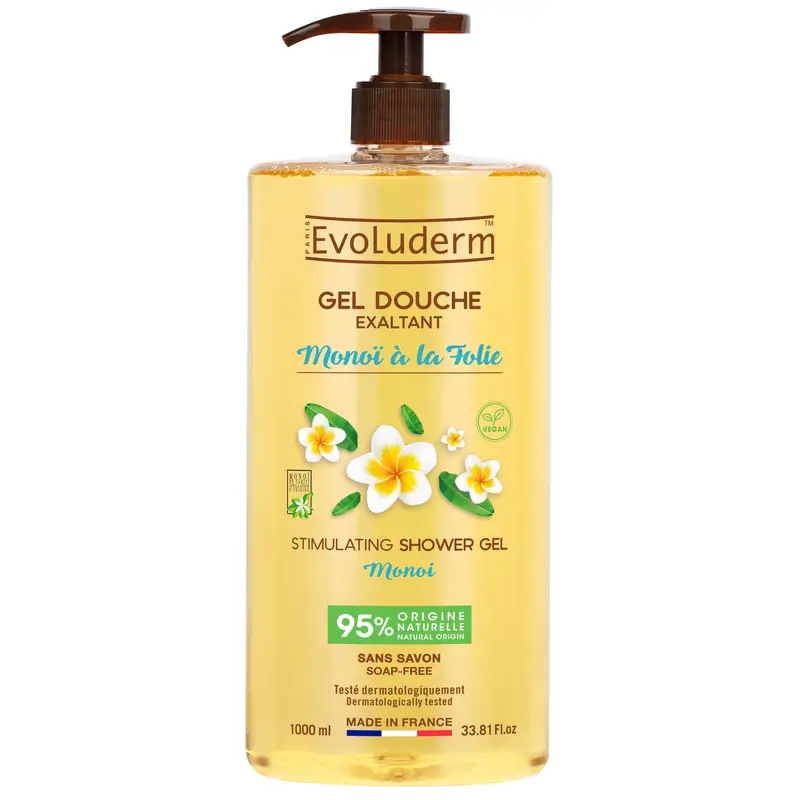 Evoluderm Gel De Ducha Monoi A La Folie, 1000 ml