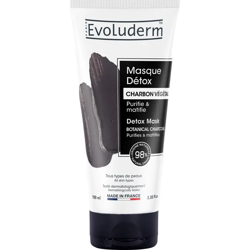 Evoluderm Mascarilla Facial Detox Carbón, 100