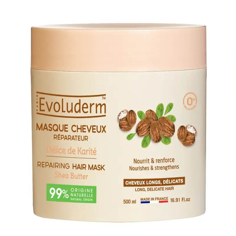 Evoluderm Mascarilla Capilar Manteca De Karité, 500 ml