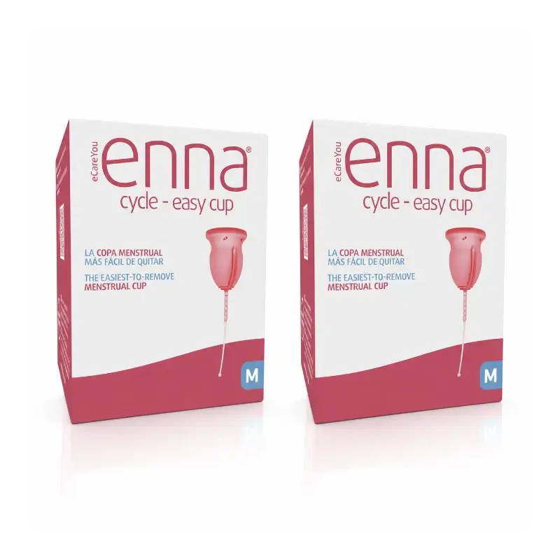 Enna Cycle Easy Copa Menstrual Talla M, Pack 2 Uds