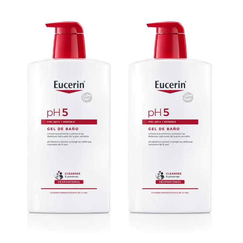 Eucerin Gel De Baño Ph5, 1000 Ml , pack 2
