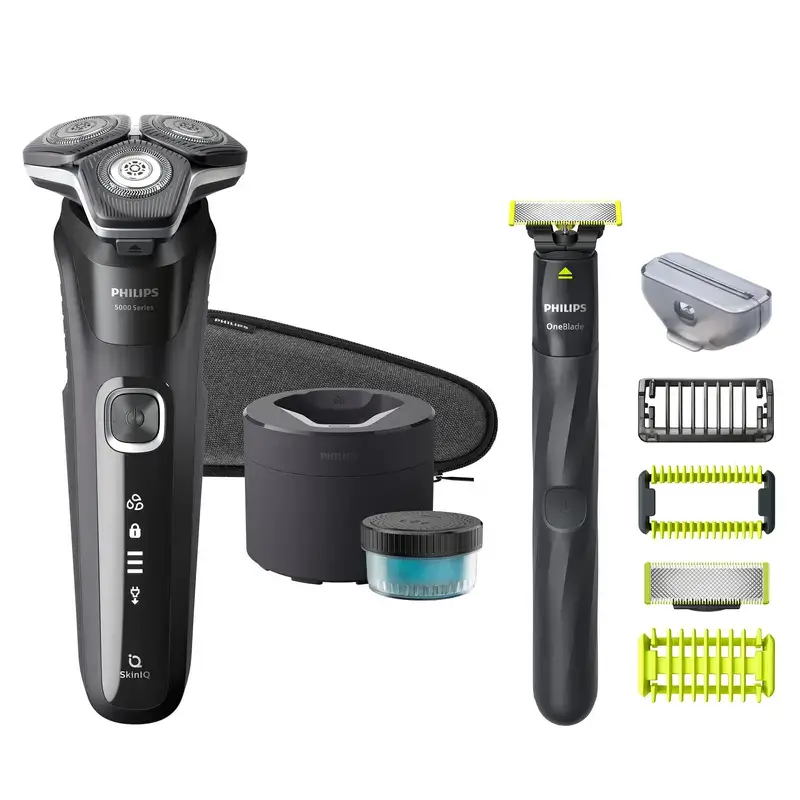 Philips Shaver Series 5000 Wet & Dry Skiniq, Cabezales 360D
