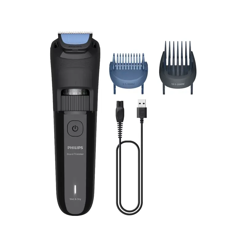 Philips Beard Trimmer 3000 Series Arreglo De Barba Con Cuchillas De Punta Redondeadabeard Trimmer