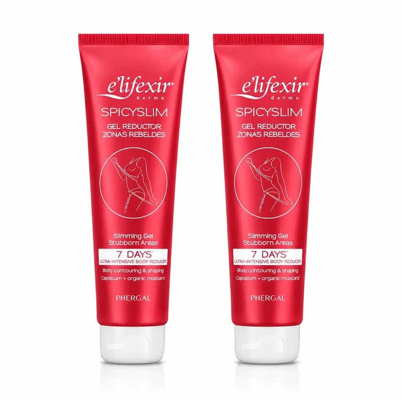 Elifexir Spicyslim Gel Quemagrasa Ultraintensivo Zonas Rebeldes 150Ml , pack 2