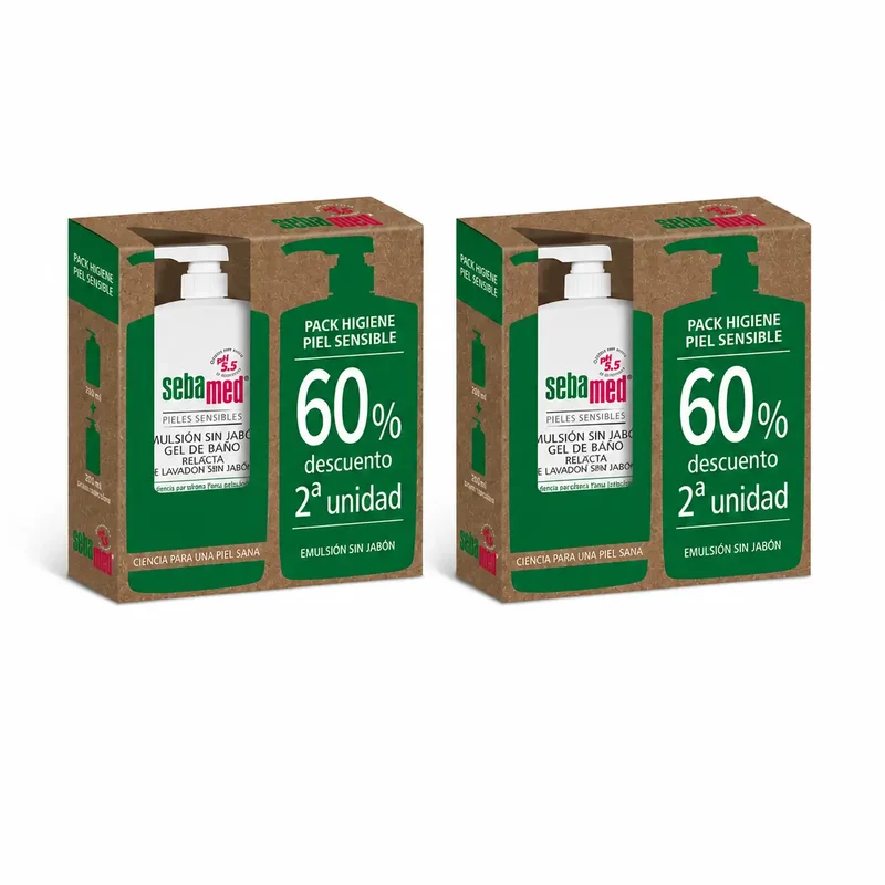 Sebamed Emulsion Sin Jabón Duplo, 1500 Ml , pack 2