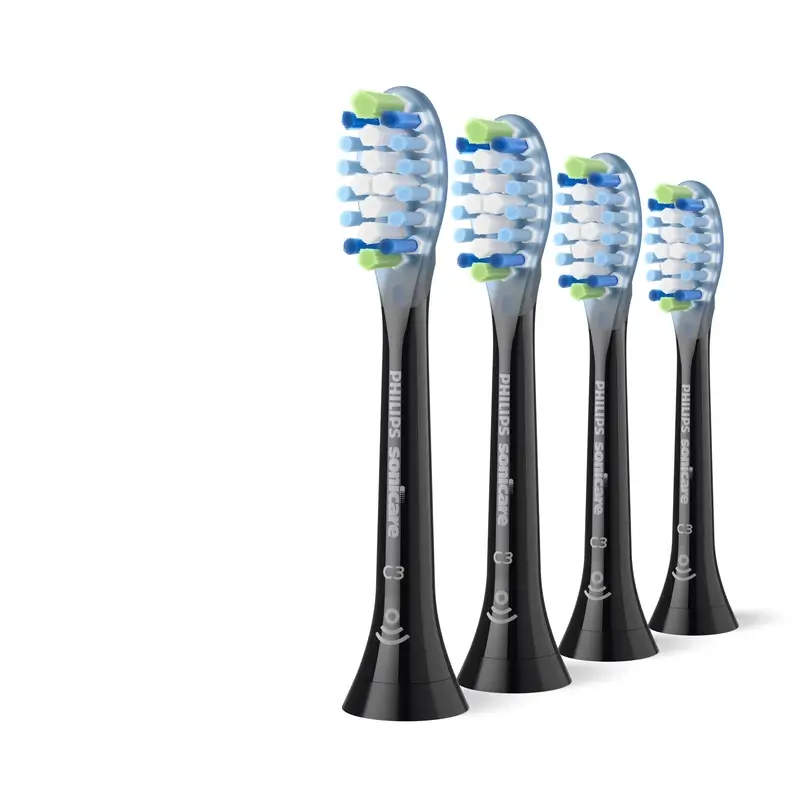 Philips Cabezales Sonicare Diamondclean Negro, Pack 2 Ud