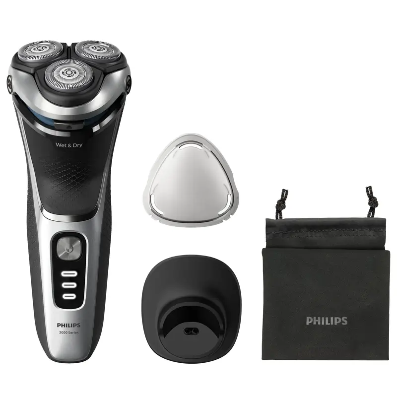 Philips Shaver Series 3000 Wet & Dry Comfortcut, Cabezales 4D