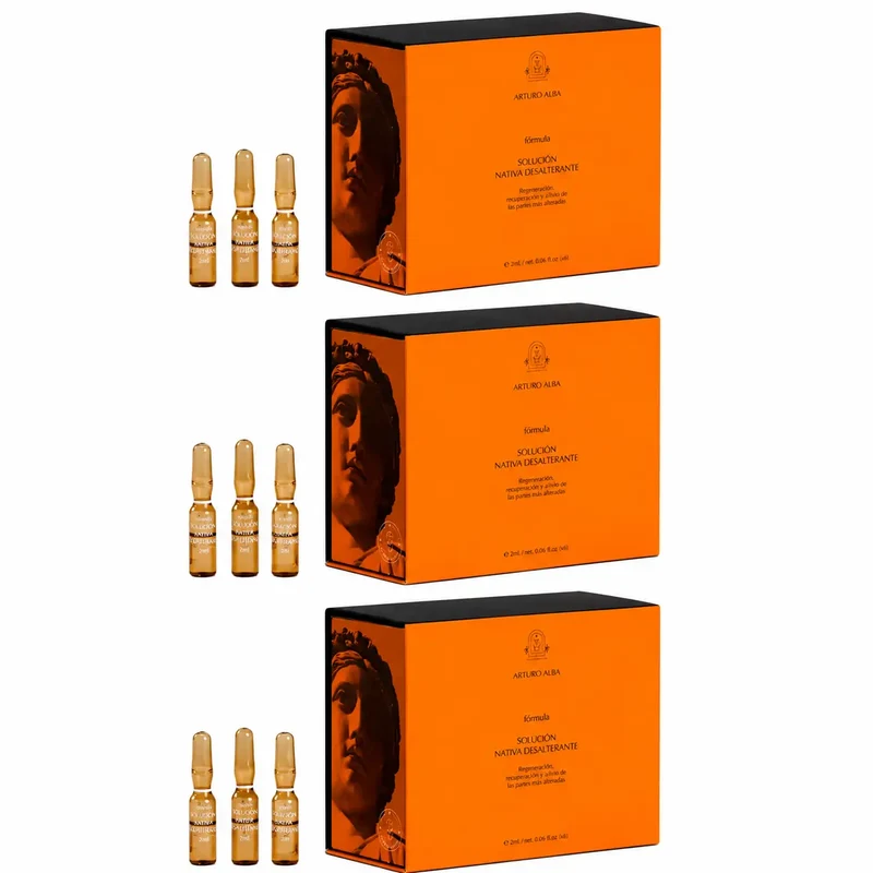 Arturo Alba Formula Solucion Nativa Desalterante 20 Ampollas X 1Ml , pack 3