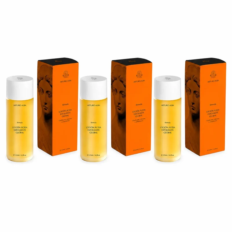 Arturo Alba Formula Loción Ácida Exfoliante Global 125Ml , pack 3