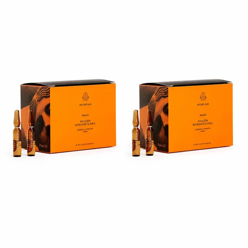 Arturo Alba Solución Exfoliante Química, 20 Ampollas X 150 Ml , pack 2