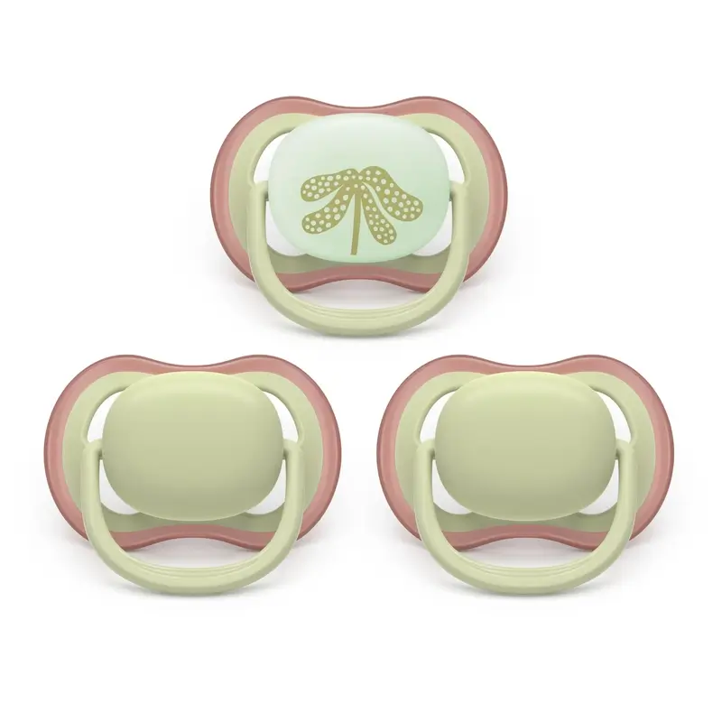 Avent 3 Chupetes Ultra Air Colours 6-18M DAY&NIGHT NEUTRAL