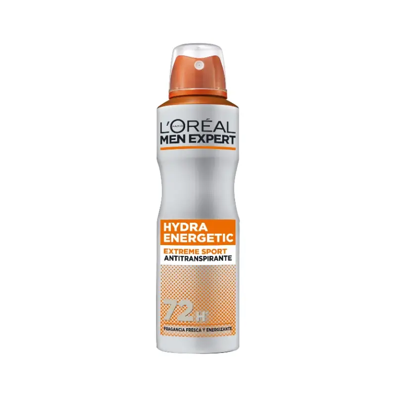 L'Oreal Paris Desodorante Spray Hydra Energetic Sport, Para Hombre, 150 ml