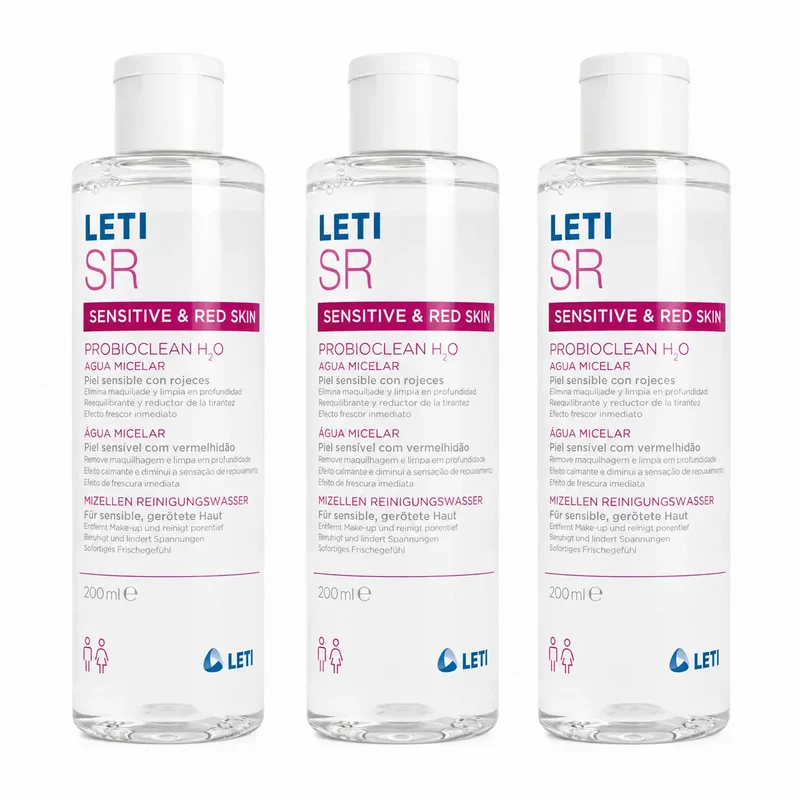 Leti SR Probioclean Agua Micelar, 200 ml pack 3