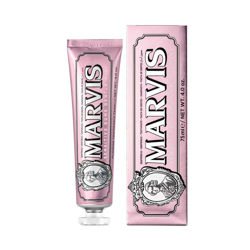 Marvis Dentífrico Sensitive Gums Gentle Mint Con Flúor , 75 ml