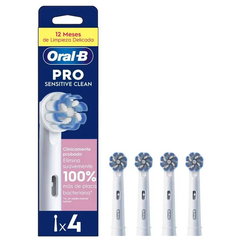 Oral-B Braun Recambio Sensitive Clean, 4 unidades