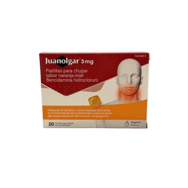 Juanolgar 3 Mg Pastillas Para Chupar Sabor Naranja - Miel, 20 pastillas