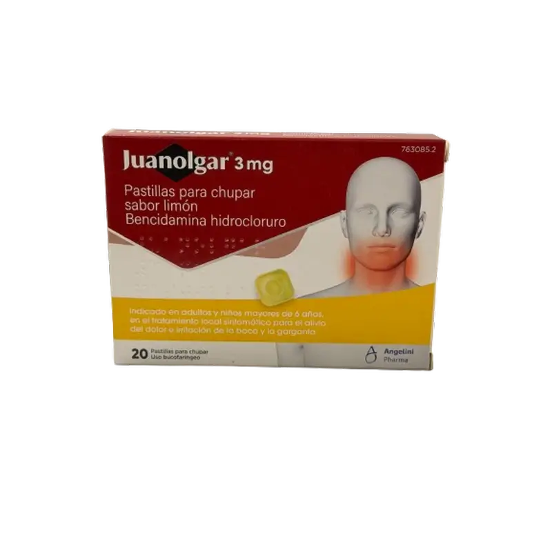 Juanolgar 3 Mg Pastillas Para Chupar Sabor Limón, 20 pastillas