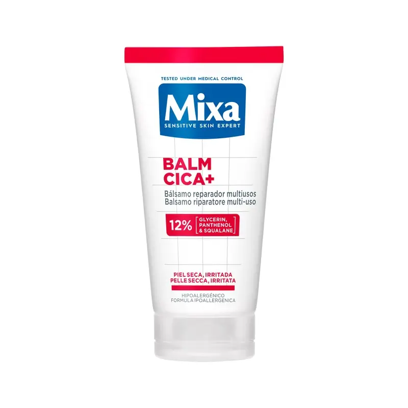 Mixa Balm Cica+, Bálsamo Reparador Multiusos, 50 ml