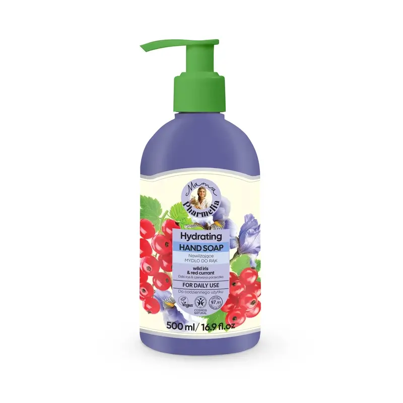Mama Pharmelia Jabón De Manos Hidratante Con Lirio Silvestre Y Grosella Roja, 500 Ml