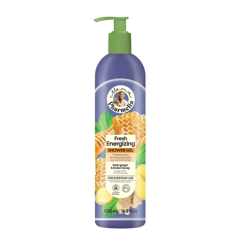 Mama Pharmelia Gel De Ducha Fresco Energizante Con Jengibre Y Miel De Tilo, 500 Ml