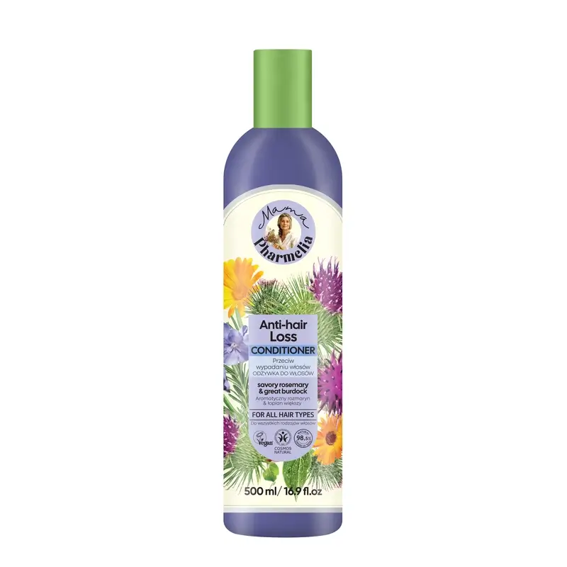 Mama Pharmelia Acondicionador Stop Caida Romero Aromático Y Bardana Nutritiva, 500Ml